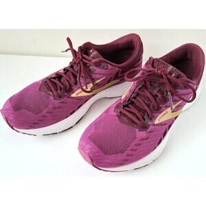 Brooks Launch 6 Magenta Gold Running Shoes Sneakers Womens Size US 8.5 EU 40 EUC